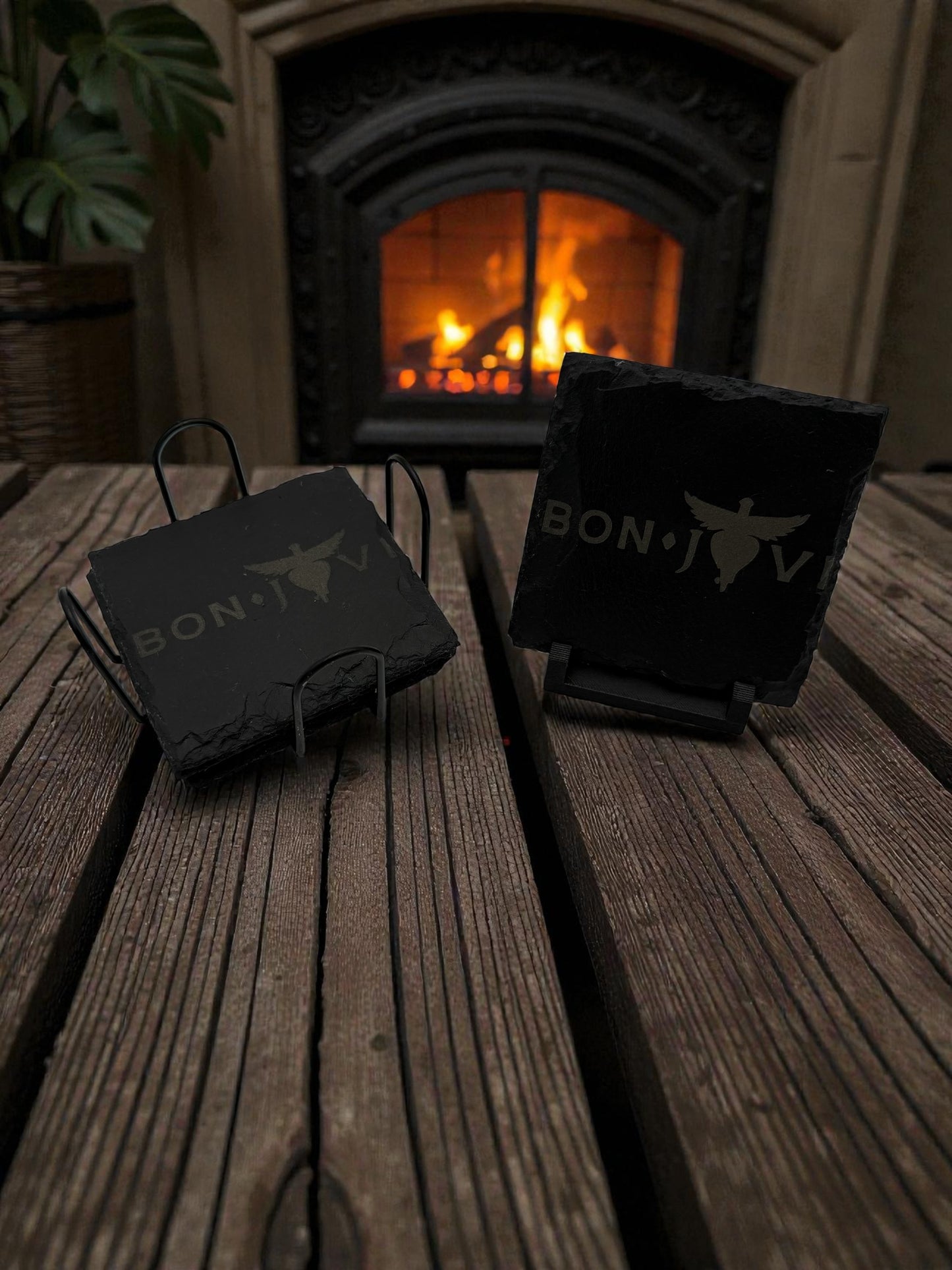 Slate Stone Coaster Set Square - CST13