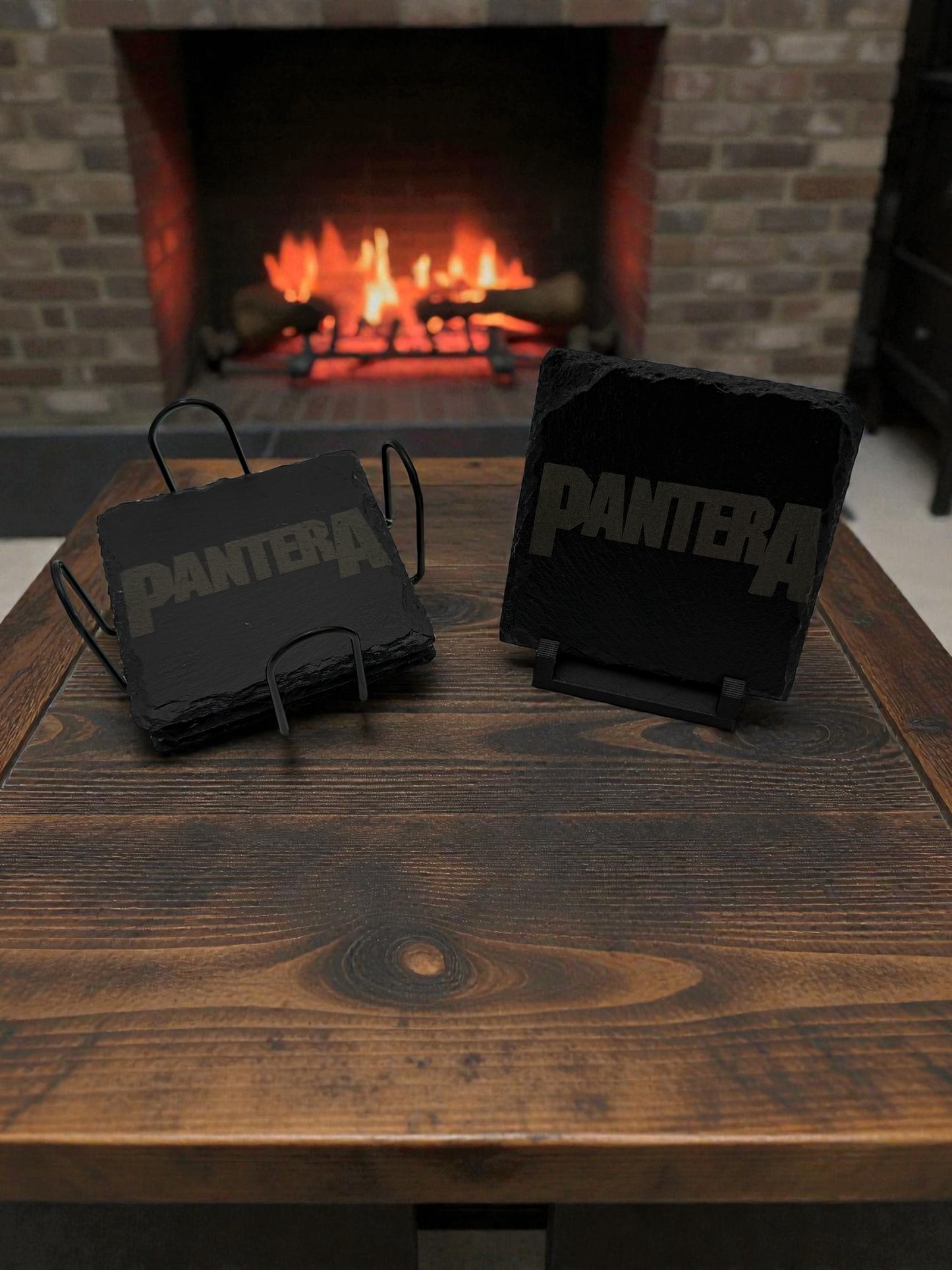 Slate Stone Coaster Set Square - CST16