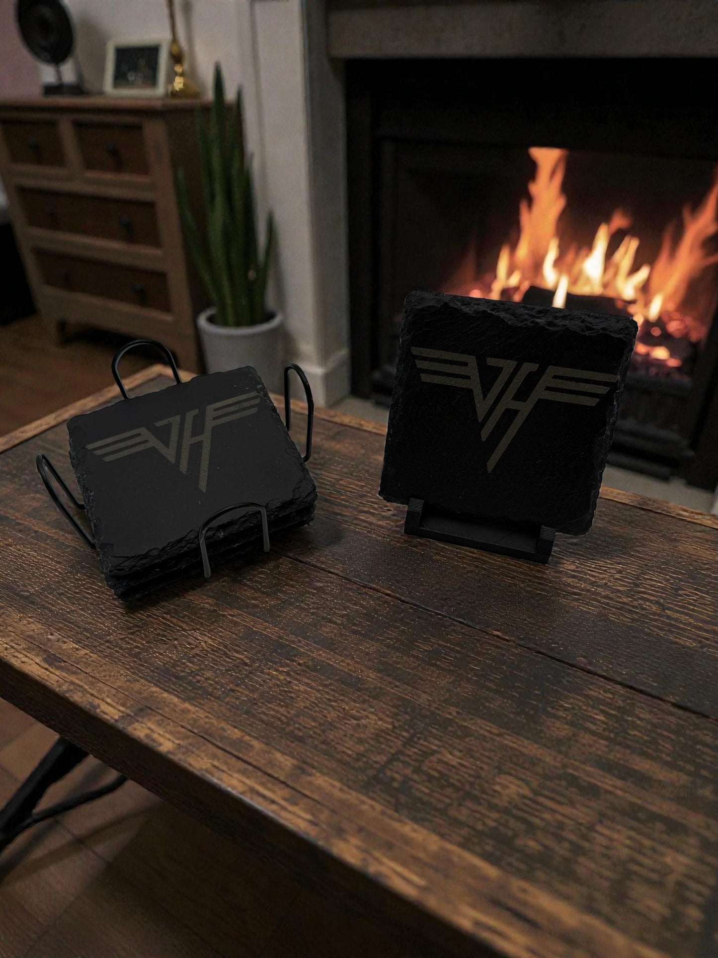 Slate Stone Coaster Set Square - CST22