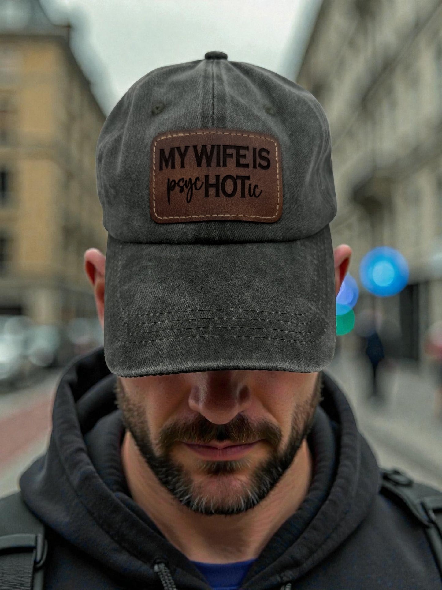 Hat w/Leatherette Patch - H19