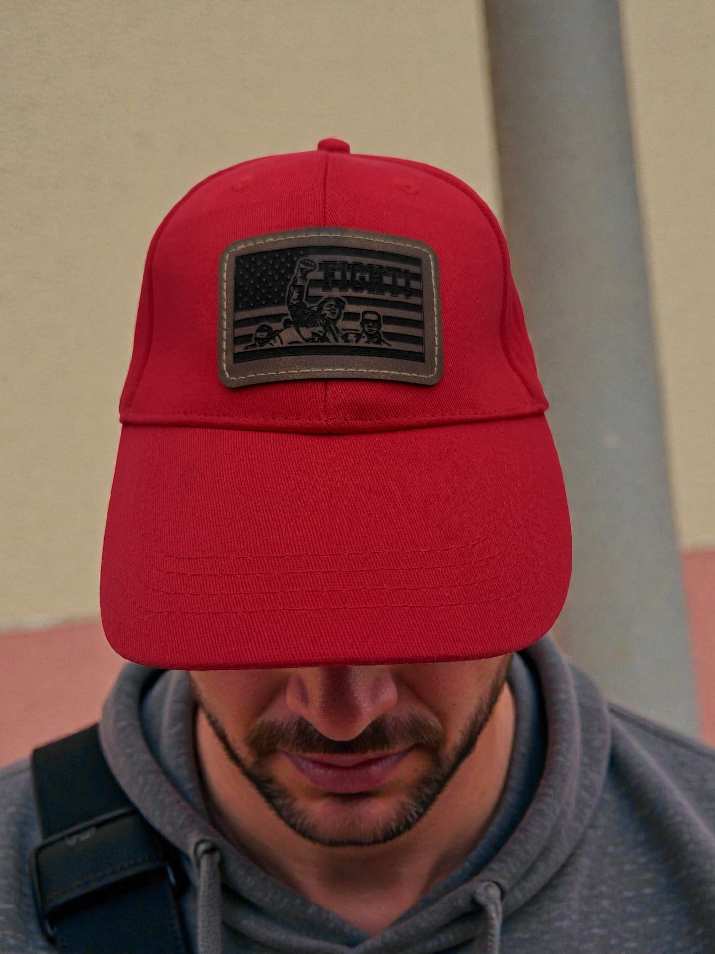 Hat w/Leatherette Patch - H18