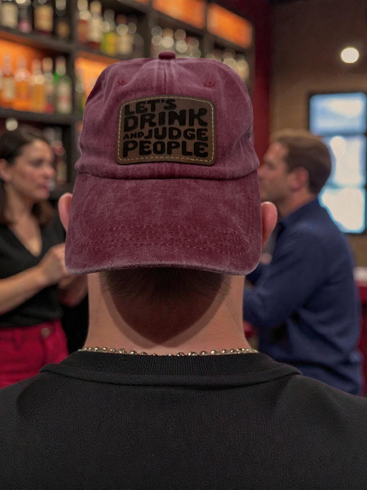 Hat w/Leatherette Patch - H8