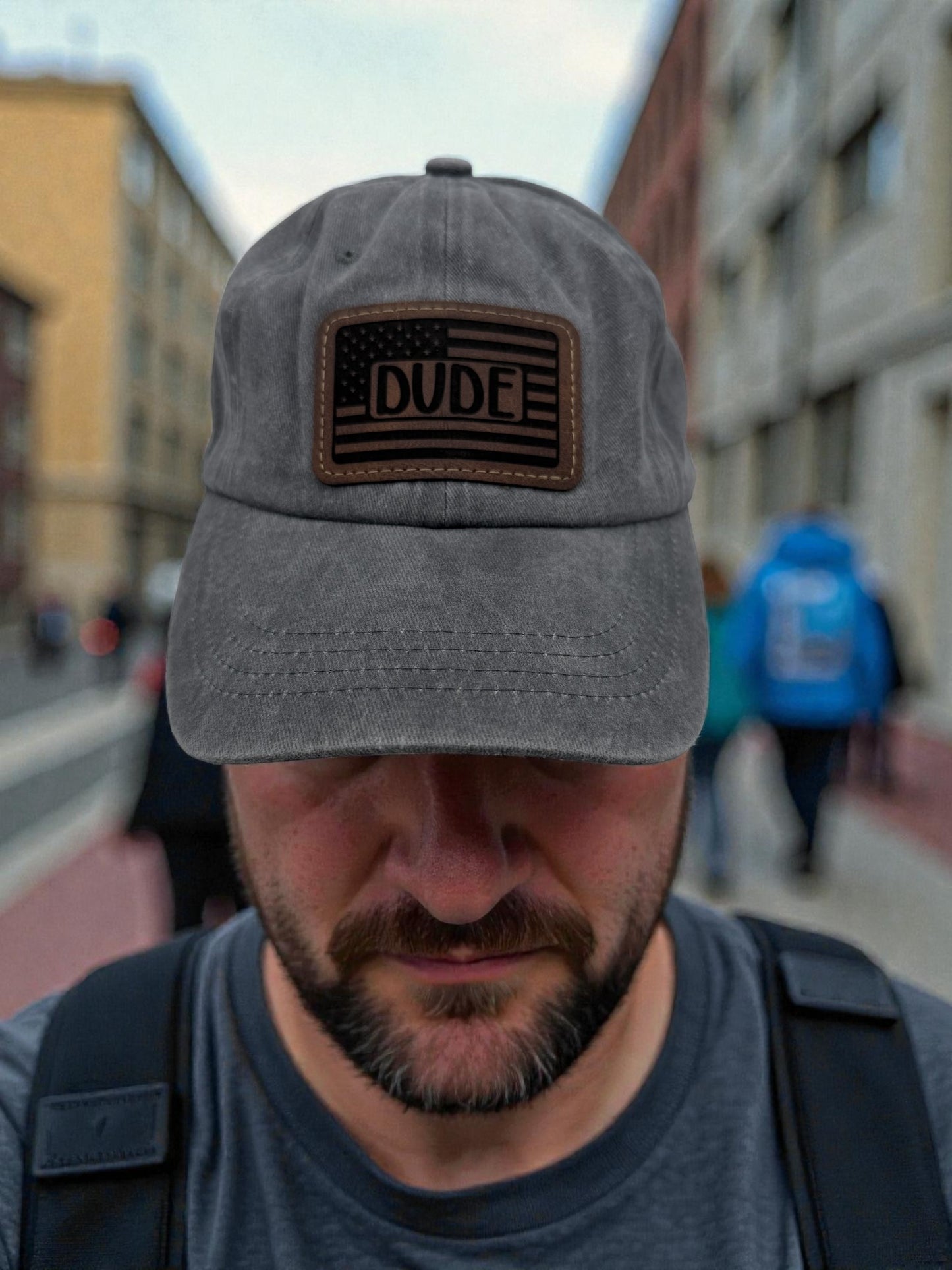 Hat w/Leatherette Patch - H21