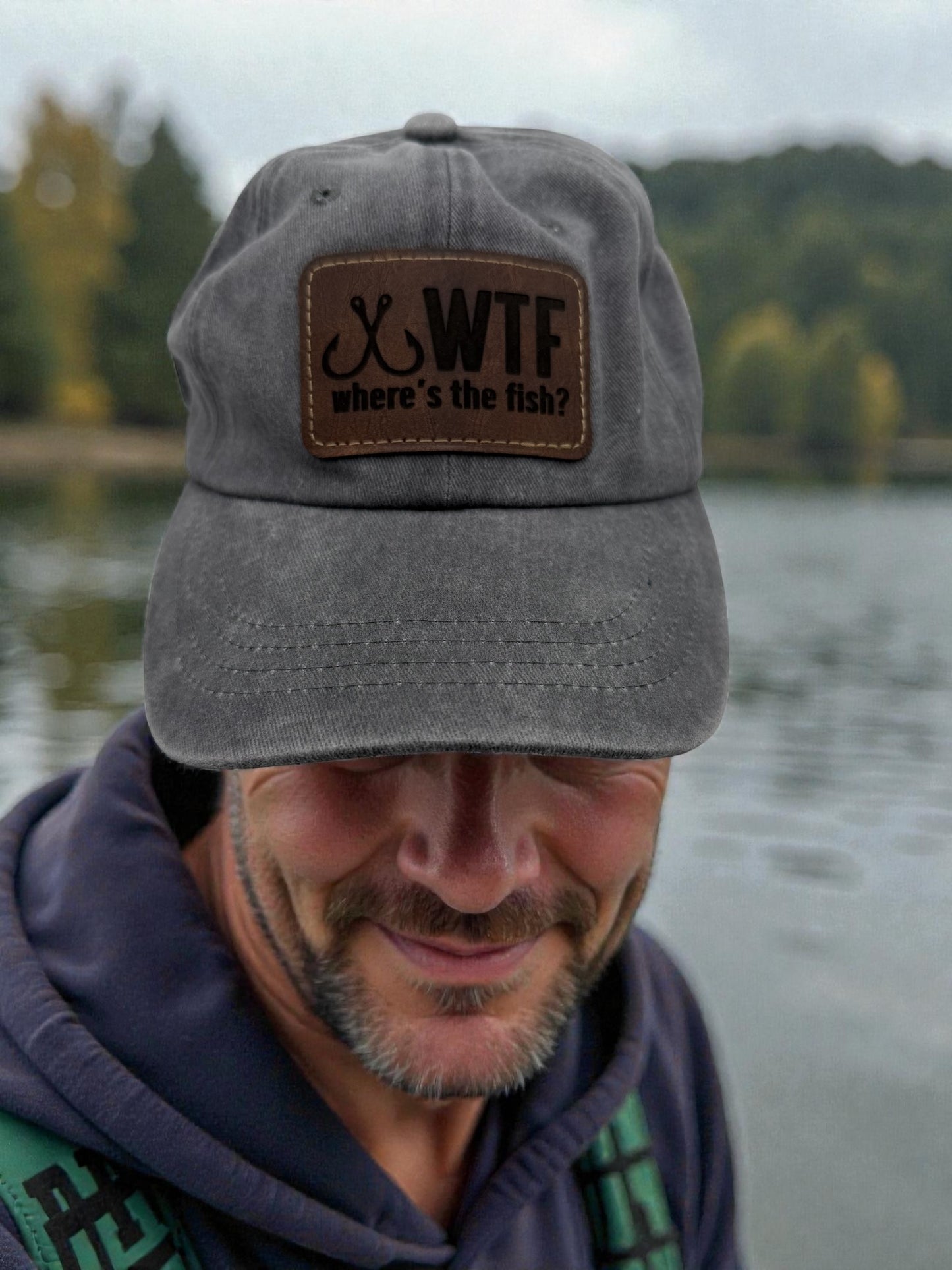 Hat w/Leatherette Patch - H15