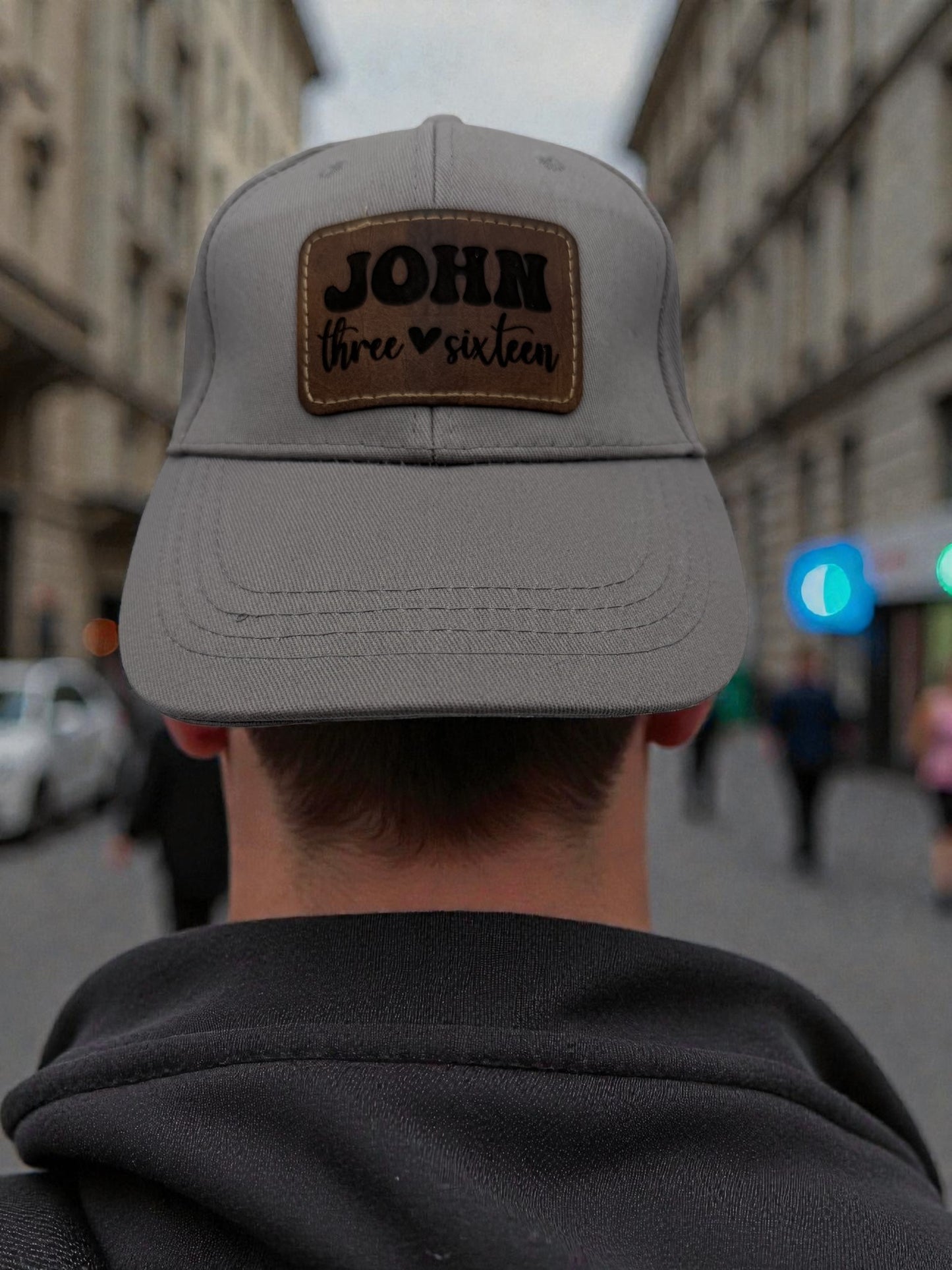 Hat w/Leatherette Patch - H10