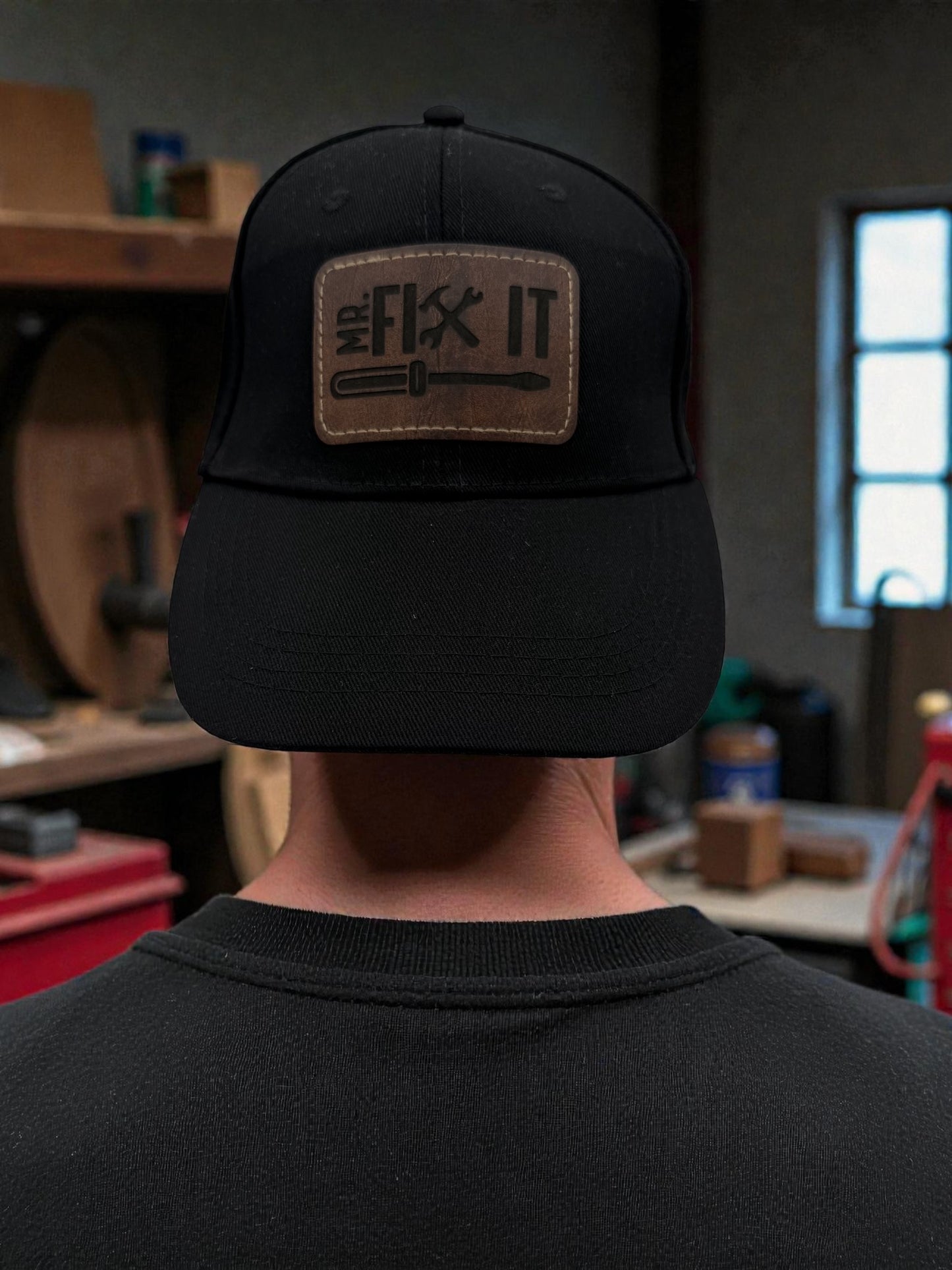 Hat w/Leatherette Patch - H12