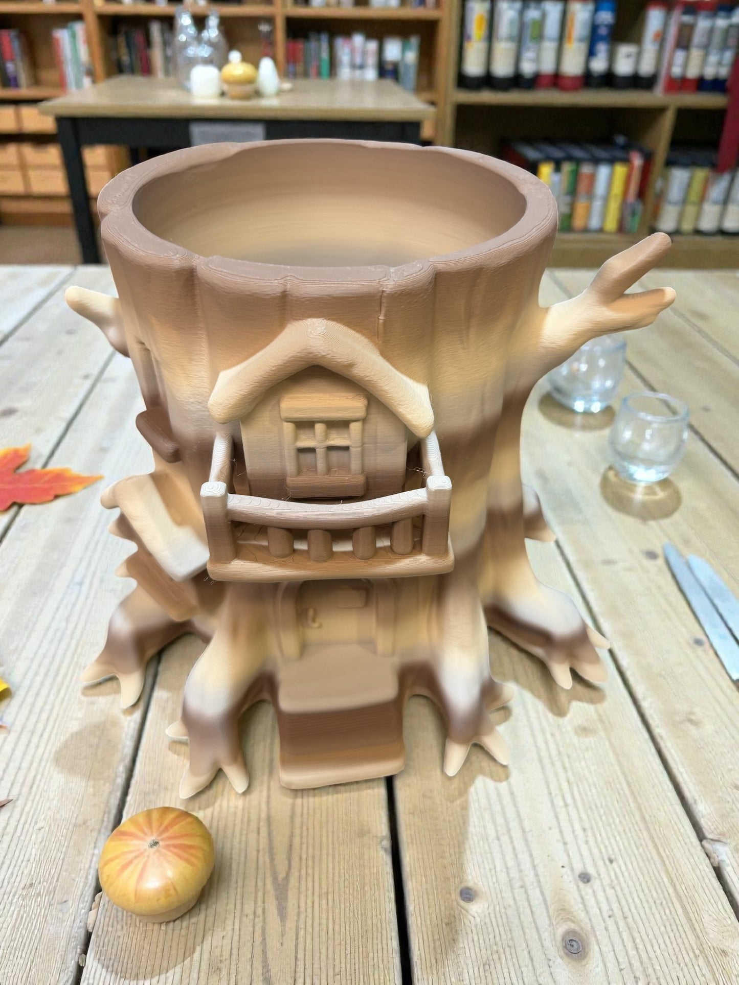 Tree House Stump Planter - PLT5