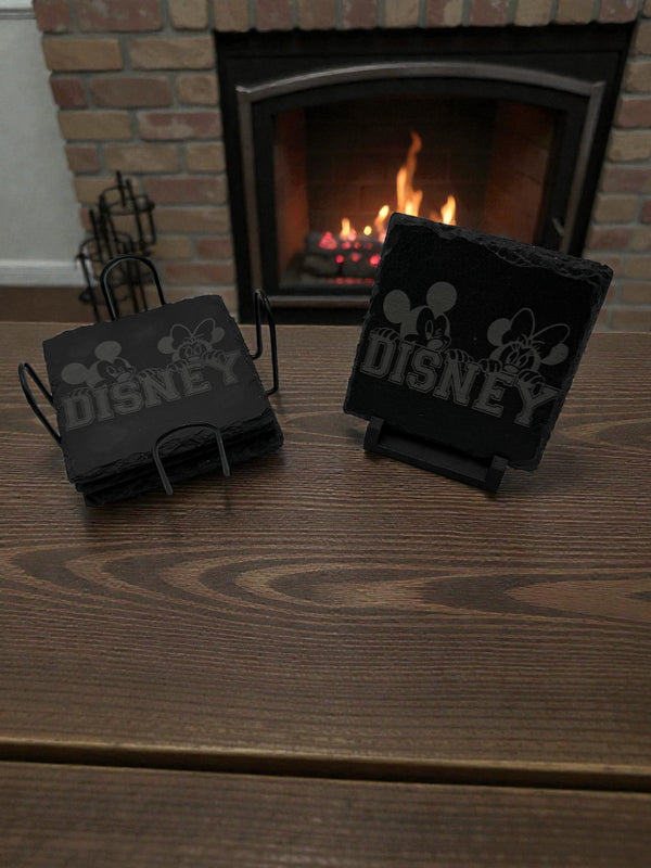 Slate Stone Coaster Set Square - CST18