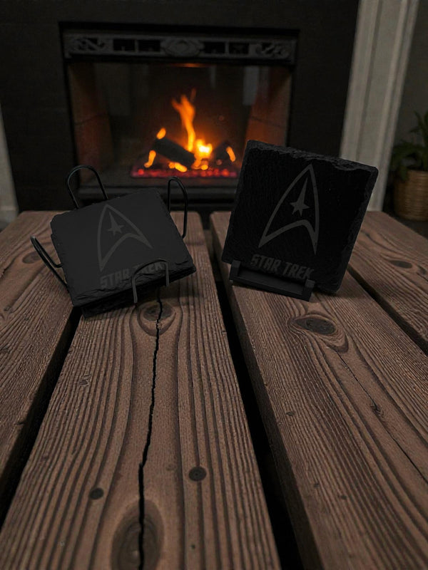 Slate Stone Coaster Set Square - CST5