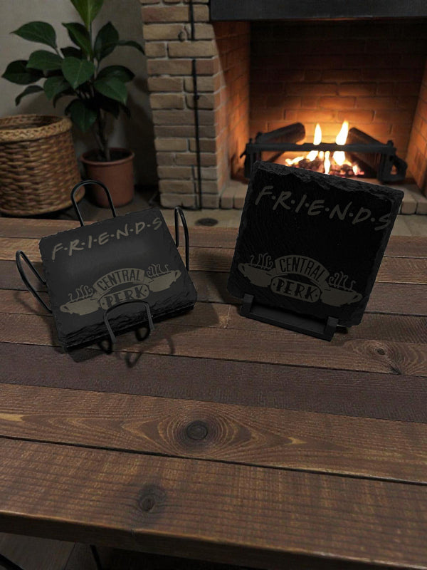 Slate Stone Coaster Set Square - CST9