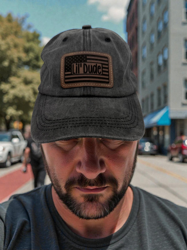 Hat w/Leatherette Patch - H17