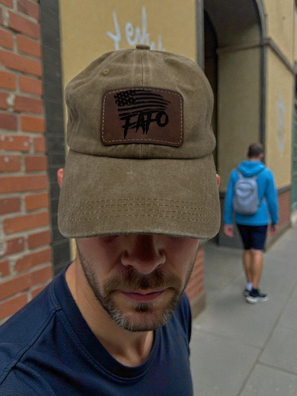 Hat w/Leatherette Patch - H16