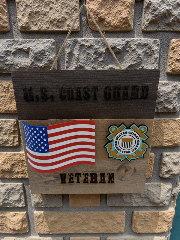 US Coast Guard Veteran Wall Art