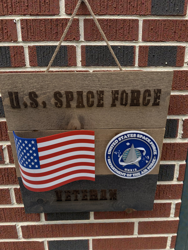 US Space Force Veteran Wall Art